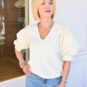 MARIE OLIVER Viva Popover in Ivory