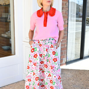 ESSENTIEL ANTWERP Julianne A-Line Midi Skirt in Cotton Candy