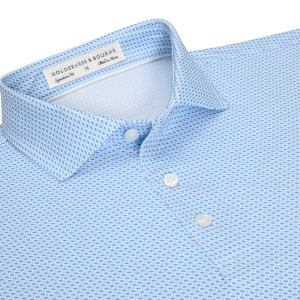 HOLDERNESS & BOURNE Norman Shirt in Vista Blue & Horizon Blue