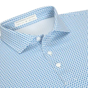 HOLDERNESS & BOURNE Walton Shirt in Maidstone Blue