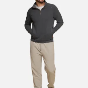 FUNDAMENTAL COAST Maverick 1/4 Zip in Smoke