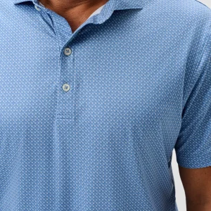 JOHNNIE-O Ralph Featherweight Performance Jersey in Carbon Fiber