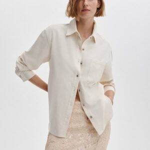 rag & bone Connie Shirt in Ecru