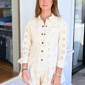 SAYLOR Rhea Romper in Creme