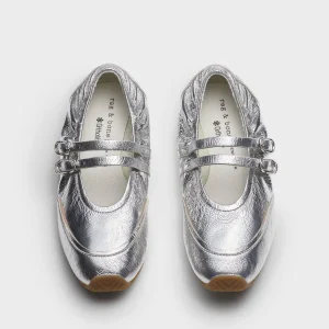 rag & bone Emilee Mary Jane Runner in Silver