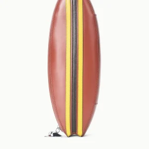 STAUD Surfboard Clutch in Tabacco
