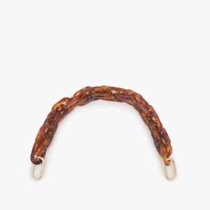 CLARE V Shortie Strap in Tortoise
