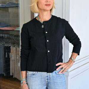 FRANK & EILEEN Jackie HJ Cardigan in British Royal Navy