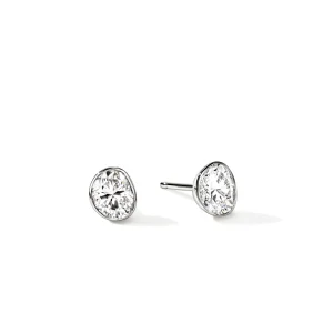 JOHN HARDY Lovestruck™ Stud Earrings, Sterling Silver, Diamonds, 1.5TCW
