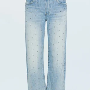 PISTOLA Lexi Mid-Rise Bowed Straight Jean in Aries