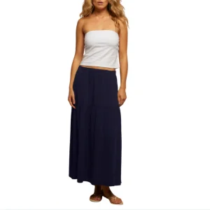 PERFECT WHITE TEE Bella Skirt in Navy