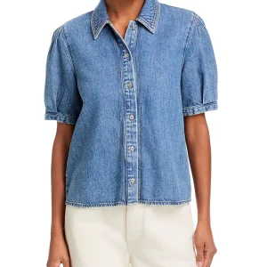 rag & bone Ultra Featherweight Taylor Blouse in Lyon