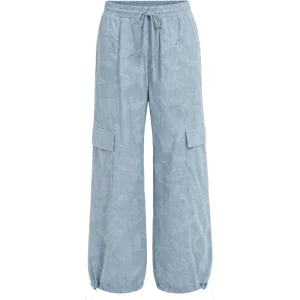 SIMKHAI Georgiana Jacquard Cargo Pant in Sky