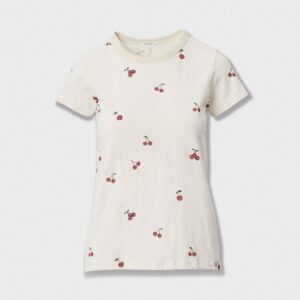 rag & bone All Over Cherry Tee in White Multi