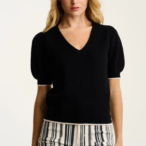 LISA TODD Short Circuit Top in Black