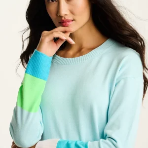 LISA TODD Block Party Top in Aqua