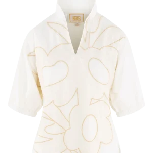 EMILY MCCARTHY Poppy Top in Beige Bloom