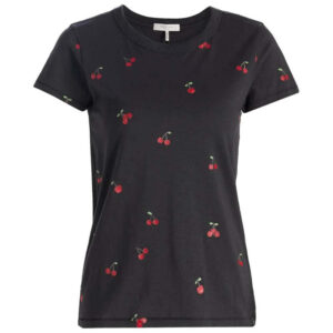 rag & bone All Over Cherry Tee in Black Multi
