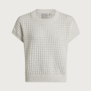 VARLEY Denny Knit Top in Snow White