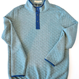HOLDERNESS & BOURNE The Sullivan Quarter Snap in Heathered California Spruce