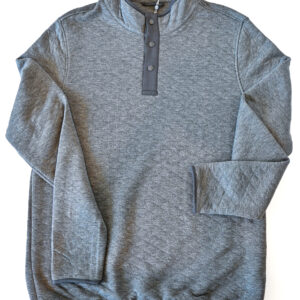 HOLDERNESS & BOURNE The Sullivan Quarter-Snap in Heathered Charcoal