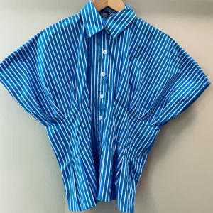 LUSANA Tailor Shirt in Coastal Stripe