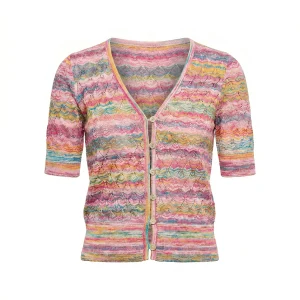 LISA TODD Sun-Sational Cardi in Bright Pop