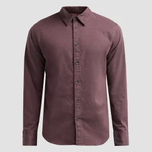 rag & bone Tomlin Dobby Shirt in Dark Red