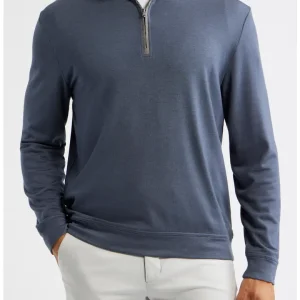 JOHNNIE-O Tahoe Quarter Zip in Navy
