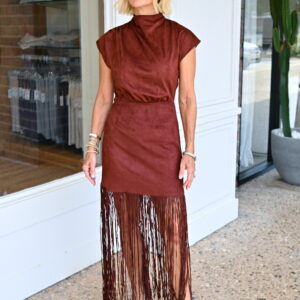 SAYLOR Astelle Dress in Mulled Wine