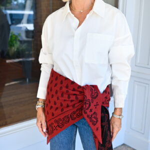 FINLEY Preppy Solid Shirt in White