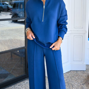 VARLEY The Wide Leg Pant 30 in Sea Blue