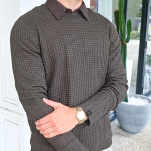 rag & bone Harvey Ribbed Crewneck Sweater in Stonewall