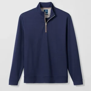 JOHNNIE-O Sof Tech Performance 1/4 Zip in Navy