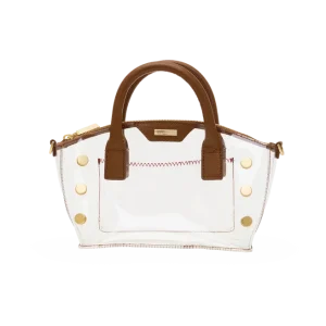 HAMMITT Paula Clear in Mahogany Pebble/Brushed Gold