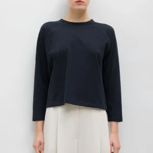 LESET Margo Baseball Tee in Black