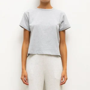 LESET The Margo Tee in Heather Grey