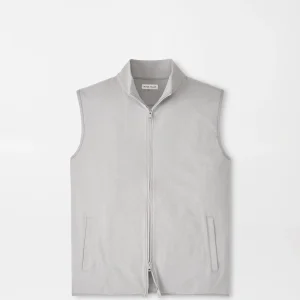 PETER MILLAR Ardentair Performance Full-Zip Vest in Gale Grey