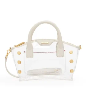 HAMMITT Paula Clear in Calla Lily White/Brushed Gold