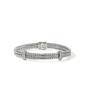 JOHN HARDY Icon Link Bracelet, Sterling Silver, Diamonds, 6MM