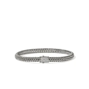 JOHN HARDY Icon Bracelet, Sterling Silver, Diamonds, 5MM