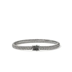 JOHN HARDY Icon Bracelet, Sterling Silver, Black Sapphire, 5MM