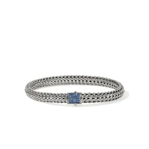 JOHN HARDY Icon Bracelet, Sterling Silver, Blue Sapphire, 6.5MM