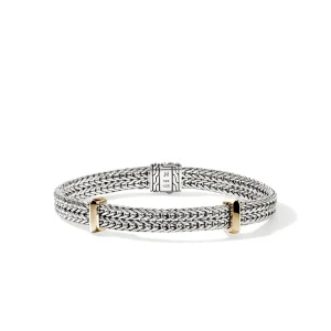 JOHN HARDY Icon Link Bracelet, Sterling Silver, Gold, 6MM