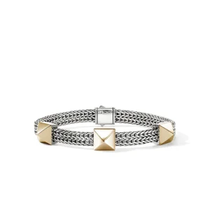 JOHN HARDY Icon Stud Bracelet, 14k Yellow Gold and Sterling Silver, 6MM