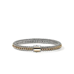 JOHN HARDY Icon Bracelet, Reversible, Gold, Sterling Silver, 6.5MM