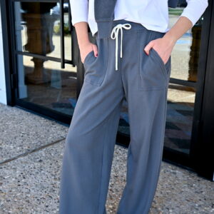 PERFECT WHITE TEE Noa Pocket Pant with Drawcord in Turbulence