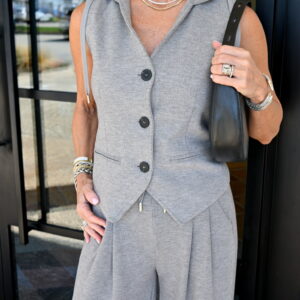 ELAN Vest and Pant Set in Grey