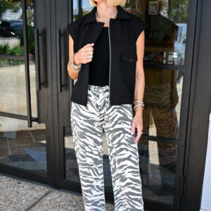 rag & bone Featherweight Phoebe Drawstring in Wash Zebra