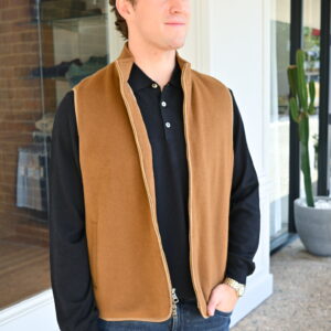 PETER MILLAR Crown Flex Merino Vest in Dark Amber